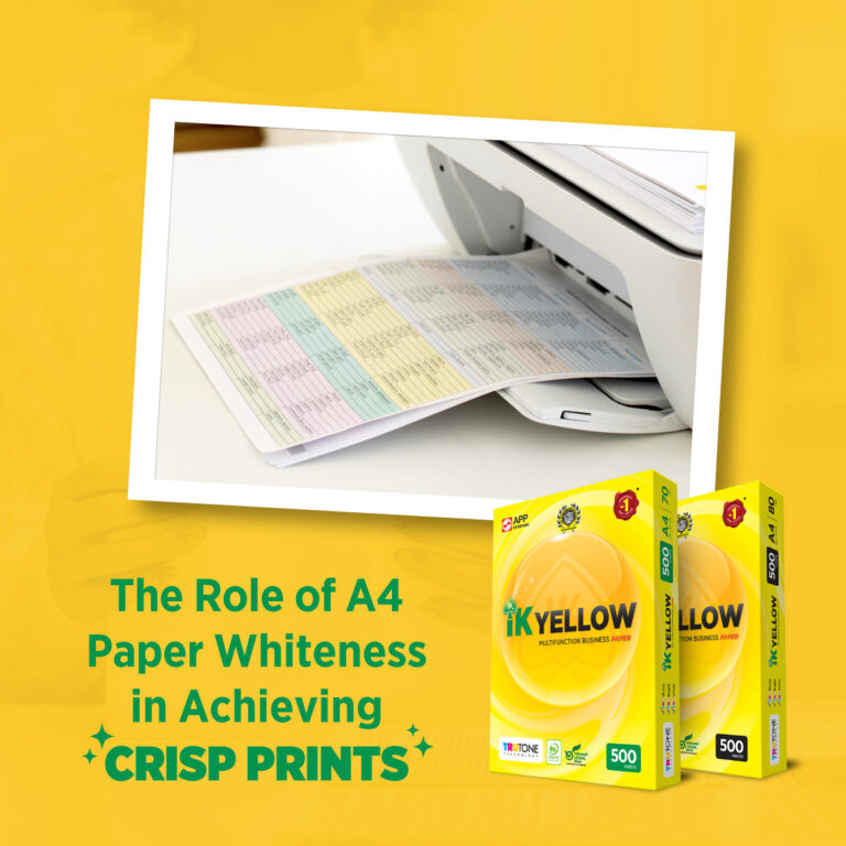 IK Yellow - The Role of A4 Paper Whiteness in Achieving Crisp Prints