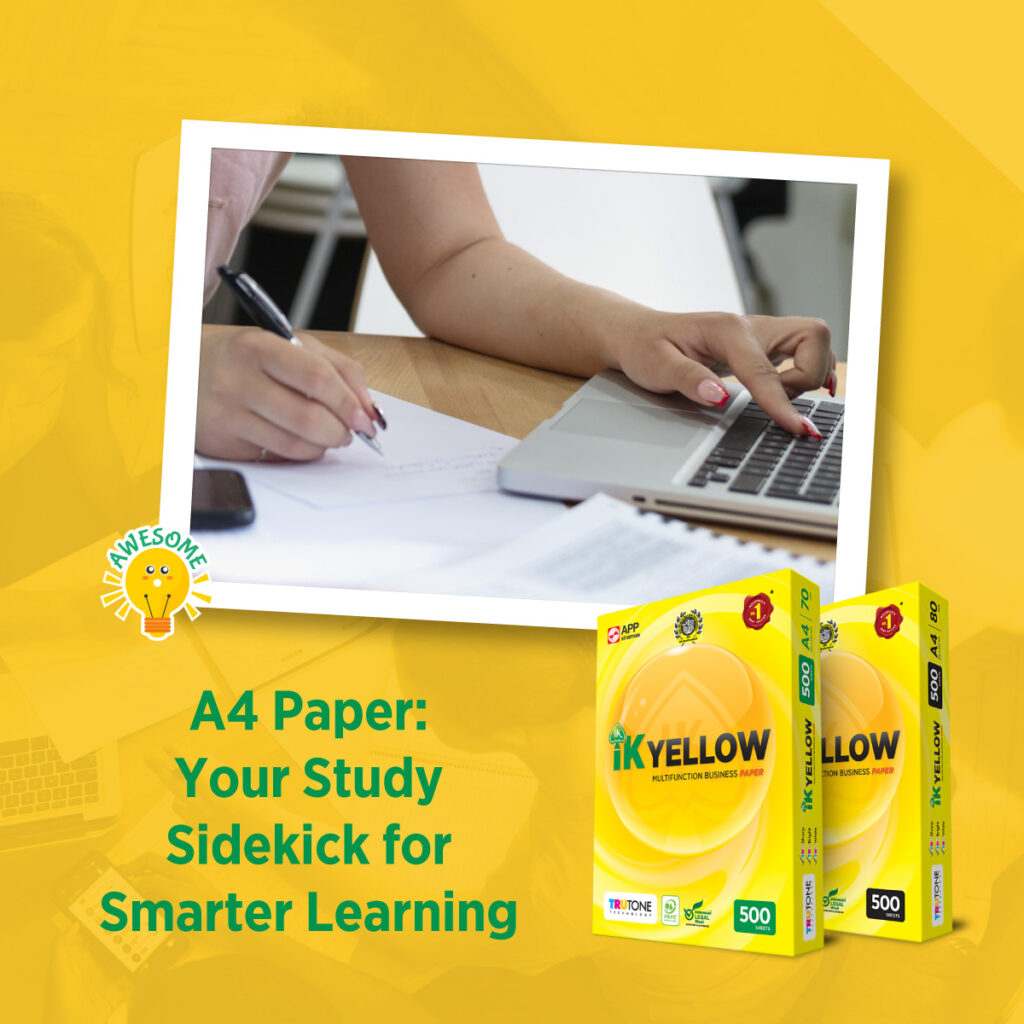 IK Yellow - A4 Paper: Your Study Sidekick for Smarter Learning