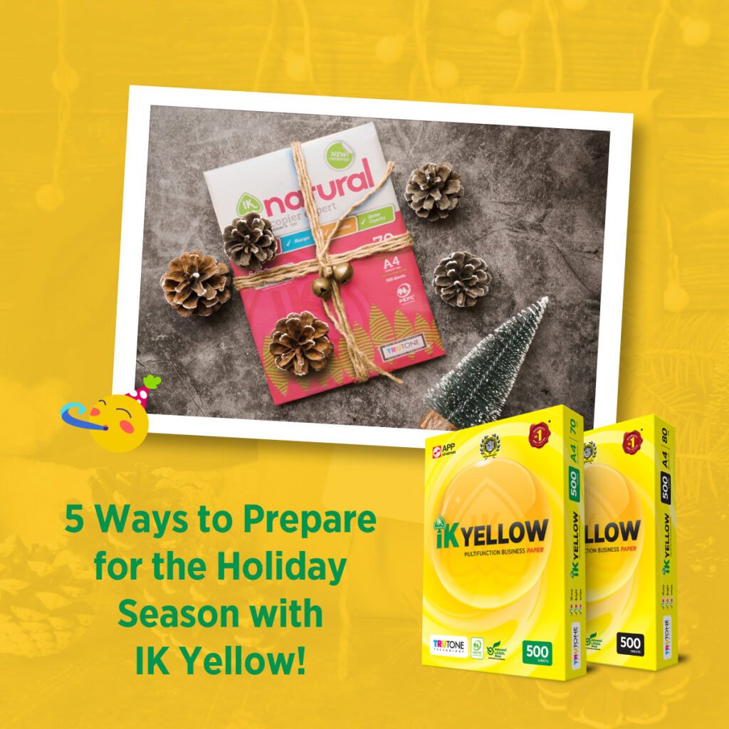 IK Yellow - 5 Ways to Prepare for the Holiday Season with IK Yellow!